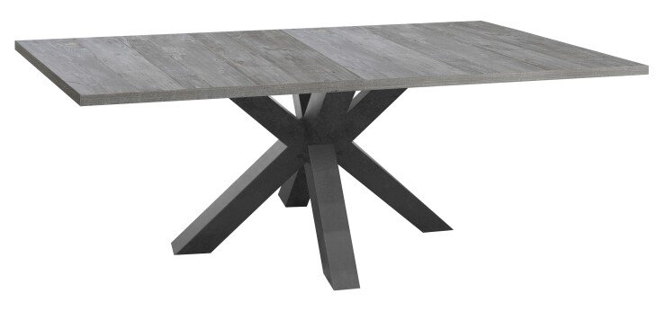 Esstisch >Big System< in graphit / beton - 140x75x90cm (BxHxT)