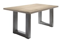 Esstisch >Big System< in graphit / eiche sägerau - 140x75x90cm (BxHxT)