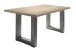 Esstisch >Big System< in graphit / eiche sägerau - 140x75x90cm (BxHxT)