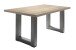 Esstisch >Big System< in graphit / eiche sägerau - 140x75x90cm (BxHxT)