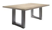 Esstisch >Big System< in graphit / eiche sägerau - 180x75x90cm (BxHxT)