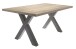Esstisch >Big System< in graphit / eiche sägerau - 180x75x90cm (BxHxT)