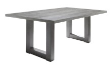 Esstisch >Big System< in graphit / beton - 180x75x90cm (BxHxT)