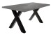 Esstisch >Big System< in schwarzstahl / graphit - 160x75x90cm (BxHxT)