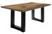 Esstisch >Big System< in schwarzstahl / plankeneiche - 160x75x90cm (BxHxT)