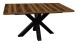 Esstisch >Big System< in schwarzstahl / plankeneiche - 180x75x90cm (BxHxT)