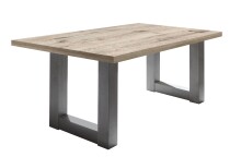 Esstisch >Big System< in graphit / sandeiche - 140x75x90cm (BxHxT)