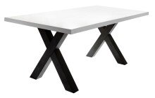 Esstisch >Big System< in schwarzstahl / weiß...