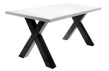 Esstisch >Big System< in schwarzstahl / weiß...