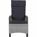 Gartenlounge-Sessel >Corido< in matt anthrazit, ice-grey - 72x109x61 (BxHxT)