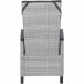Gartenlounge-Sessel >Corido< in matt anthrazit, ice-grey - 72x109x61 (BxHxT)