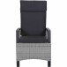 Gartenlounge-Sessel >Corido< in matt anthrazit, ice-grey - 72x109x61 (BxHxT)