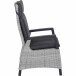 Gartenlounge-Sessel >Corido< in matt anthrazit, ice-grey - 72x109x61 (BxHxT)