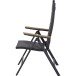 Klappstuhl >Tesoro< in matt anthrazit, royal grau - 68x110x59 (BxHxT)