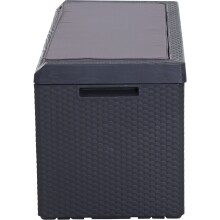 Kissenbox >Portonovo< in anthrazit - 123,7x58,7x54,5 (BxHxT)