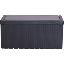 Kissenbox >Portonovo< in anthrazit - 123,7x58,7x54,5 (BxHxT)