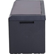 Kissenbox >Portonovo< in anthrazit - 123,7x58,7x54,5 (BxHxT)