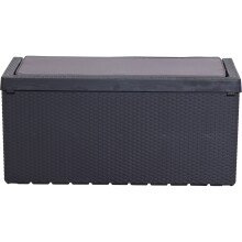 Kissenbox >Portonovo< in anthrazit - 123,7x58,7x54,5 (BxHxT)
