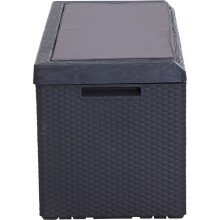 Kissenbox >Portonovo< in anthrazit - 123,7x58,7x54,5 (BxHxT)