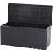 Kissenbox >Portofino< in anthrazit, Kunststoff - 123,7x56,2x54,5cm (BxHxT)