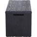 Kissenbox >Portofino< in anthrazit, Kunststoff - 123,7x56,2x54,5cm (BxHxT)
