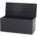 Kissenbox >Portofino< in anthrazit, Kunststoff - 123,7x56,2x54,5cm (BxHxT)