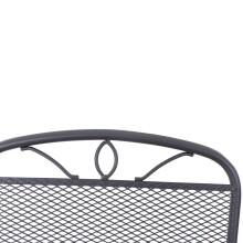 Gartenbank >Elda< in matt-anthrazit - 107,5x94x65 (BxHxT)