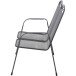 Gartenbank >Elda< in matt-anthrazit - 107,5x94x65 (BxHxT)