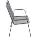 Gartenbank >Elda< in matt-anthrazit - 107,5x94x65 (BxHxT)