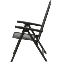 Klappstuhl >Elda< in matt-anthrazit, Stahl pulverbeschichtet - 60x103x65 (BxHxT)