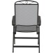 Klappstuhl >Elda< in matt-anthrazit, Stahl pulverbeschichtet - 60x103x65 (BxHxT)