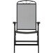 Klappstuhl >Elda< in matt-anthrazit, Stahl pulverbeschichtet - 60x103x65 (BxHxT)