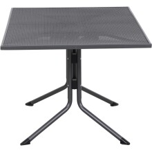 Gartentisch >Elda< in anthrazit, Stahl pulverbeschichtet - 140x71x90cm (BxHxT)