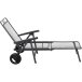 Rollliege >Elda< in matt-anthrazit, Stahl pulverbeschichtet - 195x57x82 (BxHxT)