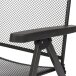 Rollliege >Elda< in matt-anthrazit, Stahl pulverbeschichtet - 195x57x82 (BxHxT)