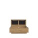 Bett >Kaszimiro< in Waterford Eiche/ Schwarz - 149,4x108,7x198,3cm (BxHxT)