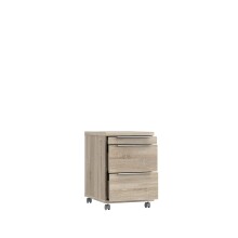 Rollcontainer >Calpe< in Sonoma Eiche - 42,3x61,4x53cm (BxHxT)
