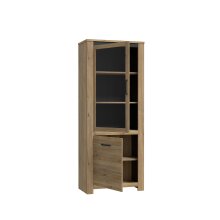 Hochschrank >San Cayetano < in Mauvella Eiche/ Cabezone Eiche