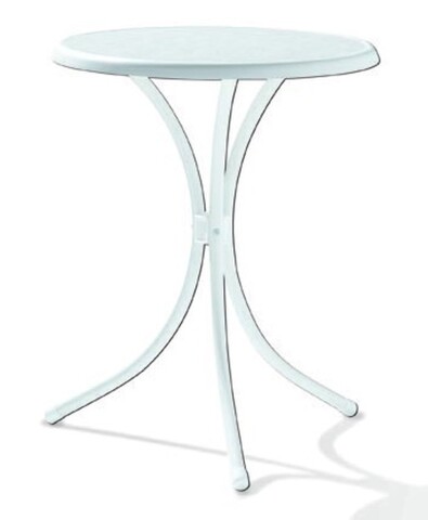 Bistrotisch >100/W KT< in Marmor weiß, mecalit®-PRO - 72x60cm (HxD)