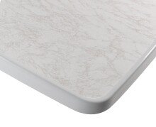 Bistrotisch >100/W KT< in Marmor weiß, mecalit®-PRO - 72x60cm (HxD)