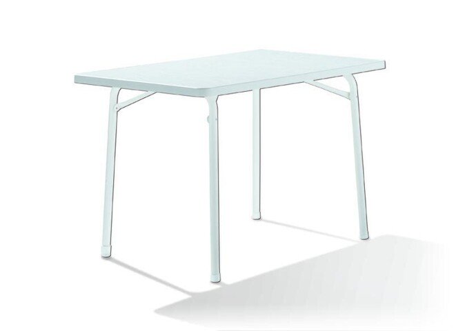 Klapptisch >120/ W KT< in Mamor weiß, mecalit®-PRO - 115x72x70cm (BxHxT)