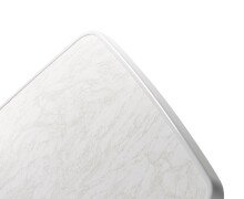 Klapptisch >120/ W KT< in Mamor weiß, mecalit®-PRO - 115x72x70cm (BxHxT)