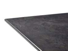 Gartentisch >5330-20< in Schiefer anthrazit, Polytec® - 80x73x80cm (BxHxT)