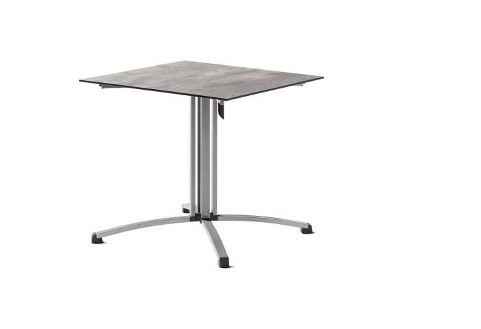 Gartentisch >5330-21< in Beton hell, Polytec® - 80x73x80cm (BxHxT)