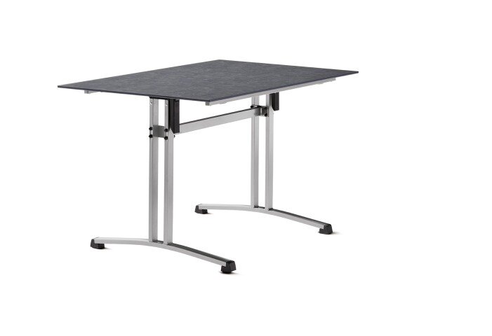 Gartentisch >5360-20< in Schiefer anthrazit, Polytec® - 120x73x80cm (BxHxT)