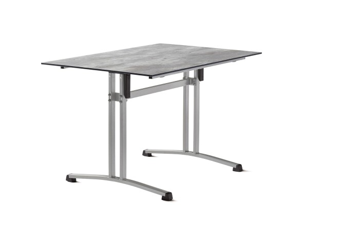 Gartentisch >5360-21< in Beton hell, Polytec® - 120x73x80cm (BxHxT)