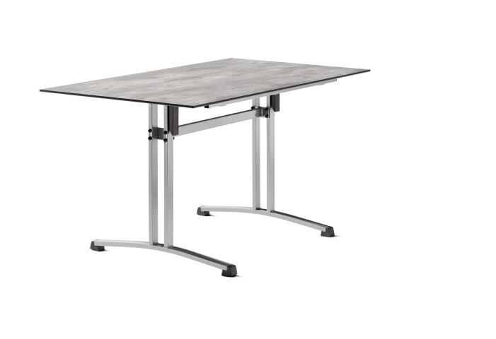 Gartentisch >5375-21< in Beton hell, Polytec® - 140x73x80cm (BxHxT)
