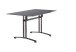 Gartentisch >5375-30< in Schiefer anthrazit, Polytec® - 140x73x80cm (BxHxT)