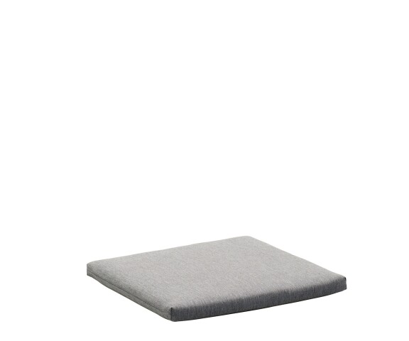 Hockerauflage >5510 4925< in Grau, Polyarcryl/Dralon® - 49x4x49cm (BxHxT)