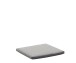 Hockerauflage >5510 4925< in Grau, Polyarcryl/Dralon® - 49x4x49cm (BxHxT)